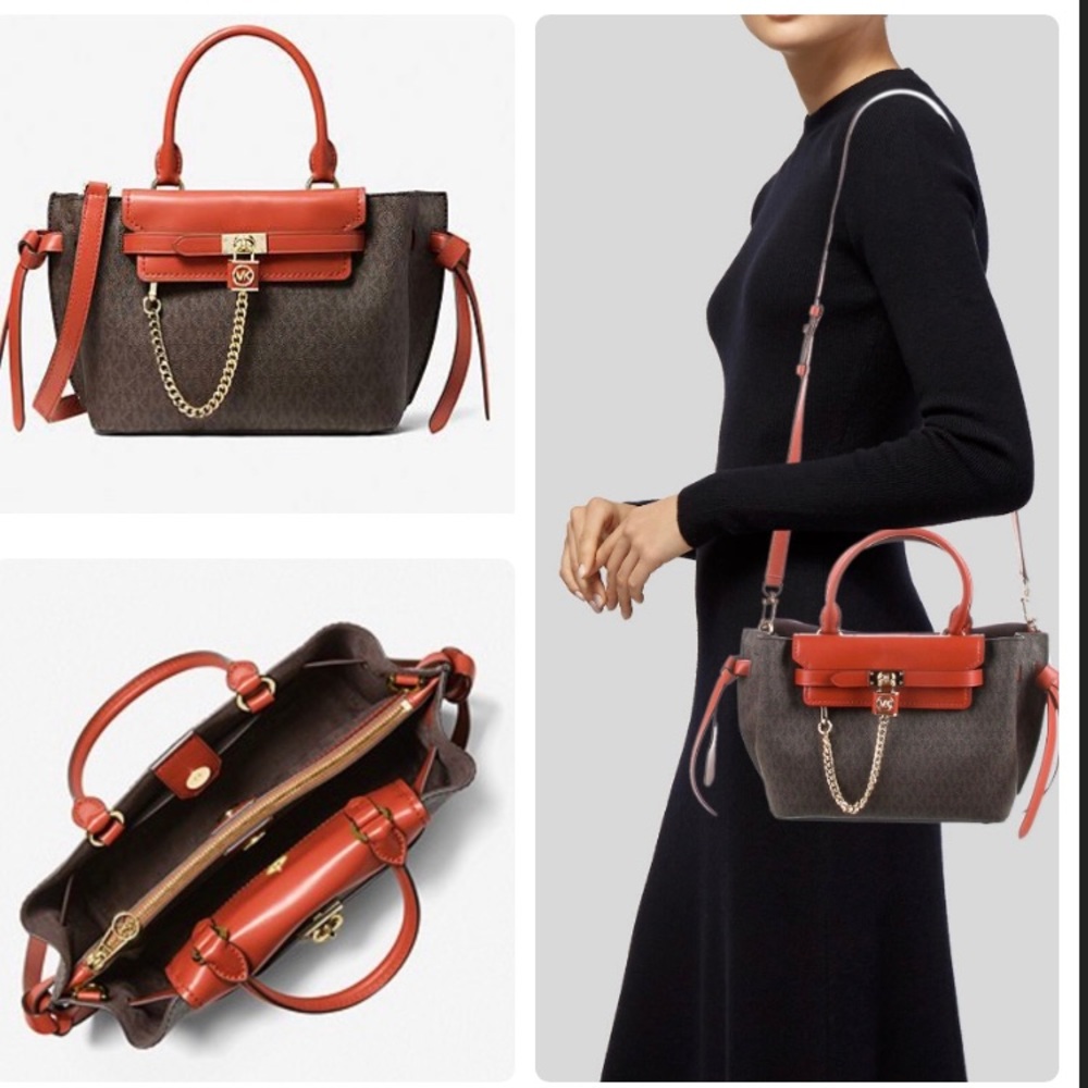 Michael Michael Kors Hamilton Legacy Small Logo Belted Satchel